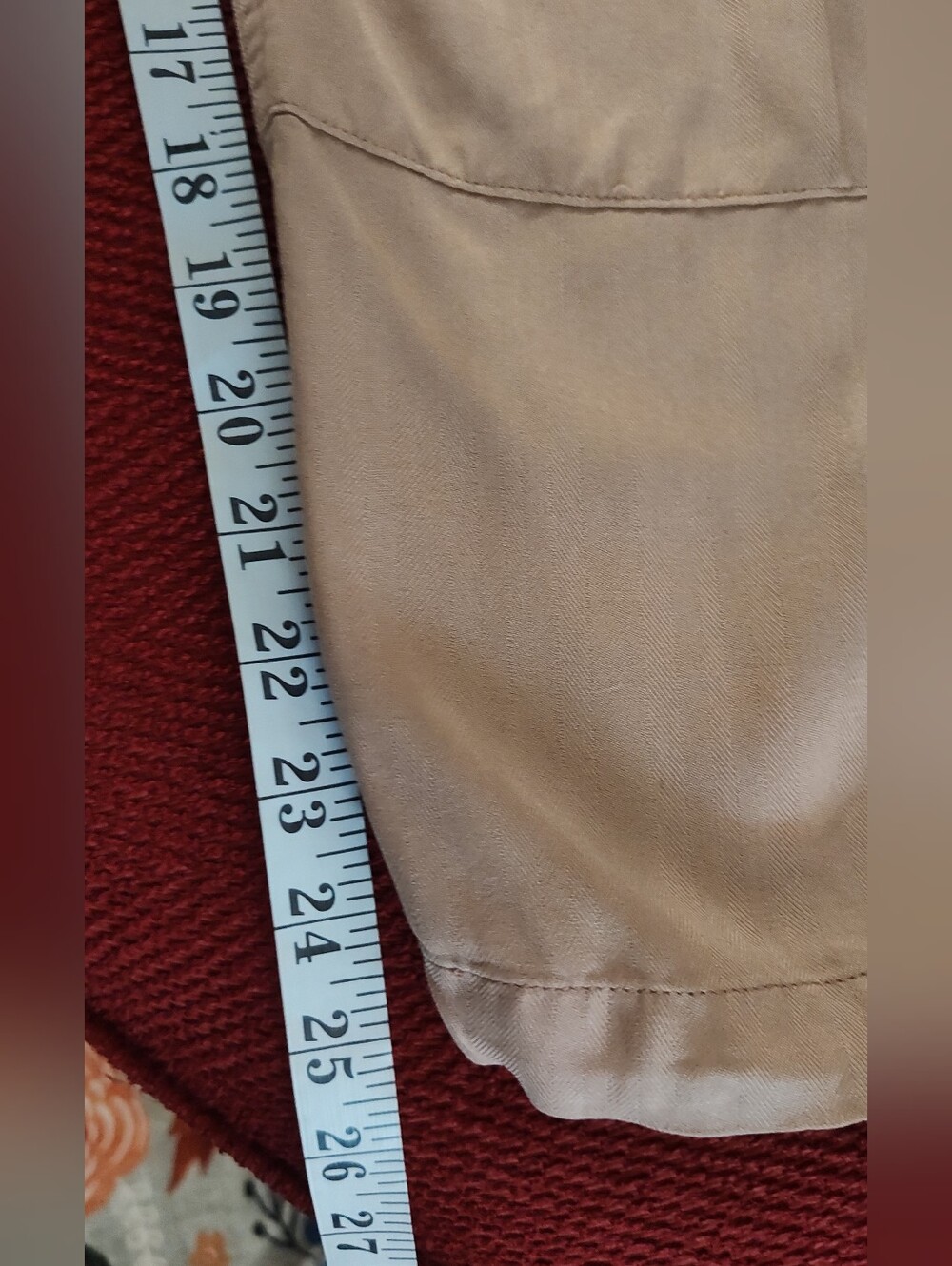 DA-NANG Women's Cargo Cropped Pants in Warm Beige NWOT - Picture 12 of 15